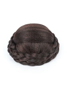 liangyuan Búi tóc tổng hợp tết ngắn - Dark Brown - Xem 7
