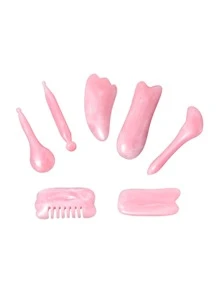 1 Bộ con lăn massage mặt, que massage, dụng cụ massage khuôn mẫu, bộ dụng cụ massage mặt, cổ và vai đa năng, làm đẹp, sản phẩm chăm sóc da, spa, chăm sóc bản thân, dụng cụ chăm sóc da, chăm sóc mặt, đồ dùng thẩm mỹ, massage, dụng cụ massage mặt, con lăn mặt - Hồng - Xem 2