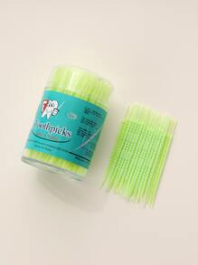 Palillos de dientes para encías saludables, 250 piezas palillo de dientes de limpieza profunda doble de plástico de una sola vez para viajes