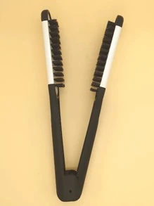 1 peine alisador, cepillo pelo dos tonos, cepillo doble cara, peine peinado antiestático, herramienta peluquería, peines férula pelo en forma V, cepillo alisador de doble cara para peluquería casera, cepillo de pelo para mujeres y hombres - Multicolor - Ver 4