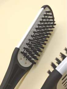 1 peine alisador, cepillo pelo dos tonos, cepillo doble cara, peine peinado antiestático, herramienta peluquería, peines férula pelo en forma V, cepillo alisador de doble cara para peluquería casera, cepillo de pelo para mujeres y hombres - Multicolor - Ver 5