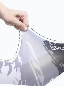 Men Letter Graphic Arm Sleeves - Black - View 3