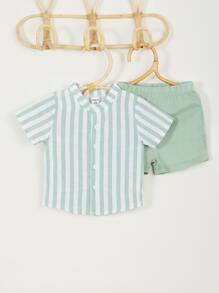 Baby Boy Casual Striped Vacation Suit