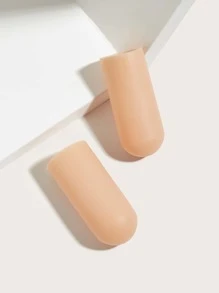 防磨損拇指套，2入組可切割腳趾保護套，足部護理工具，矽膠鞋頭墊腳趾水泡，非常適合跑步、散步，凝膠腳趾套腳趾繃帶套適用於大腳趾、錘狀腳趾、內生腳趾甲、腳趾護具腳用 - 杏色 - 查看 3