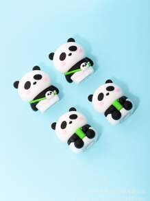 2pcs Panda Shaped Pencil Sharpener, Cute Portable Basics Pencil Sharpener For School Student, Office - White - View 6