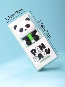 2pcs Panda Shaped Pencil Sharpener, Cute Portable Basics Pencil Sharpener For School Student, Office - White - View 7