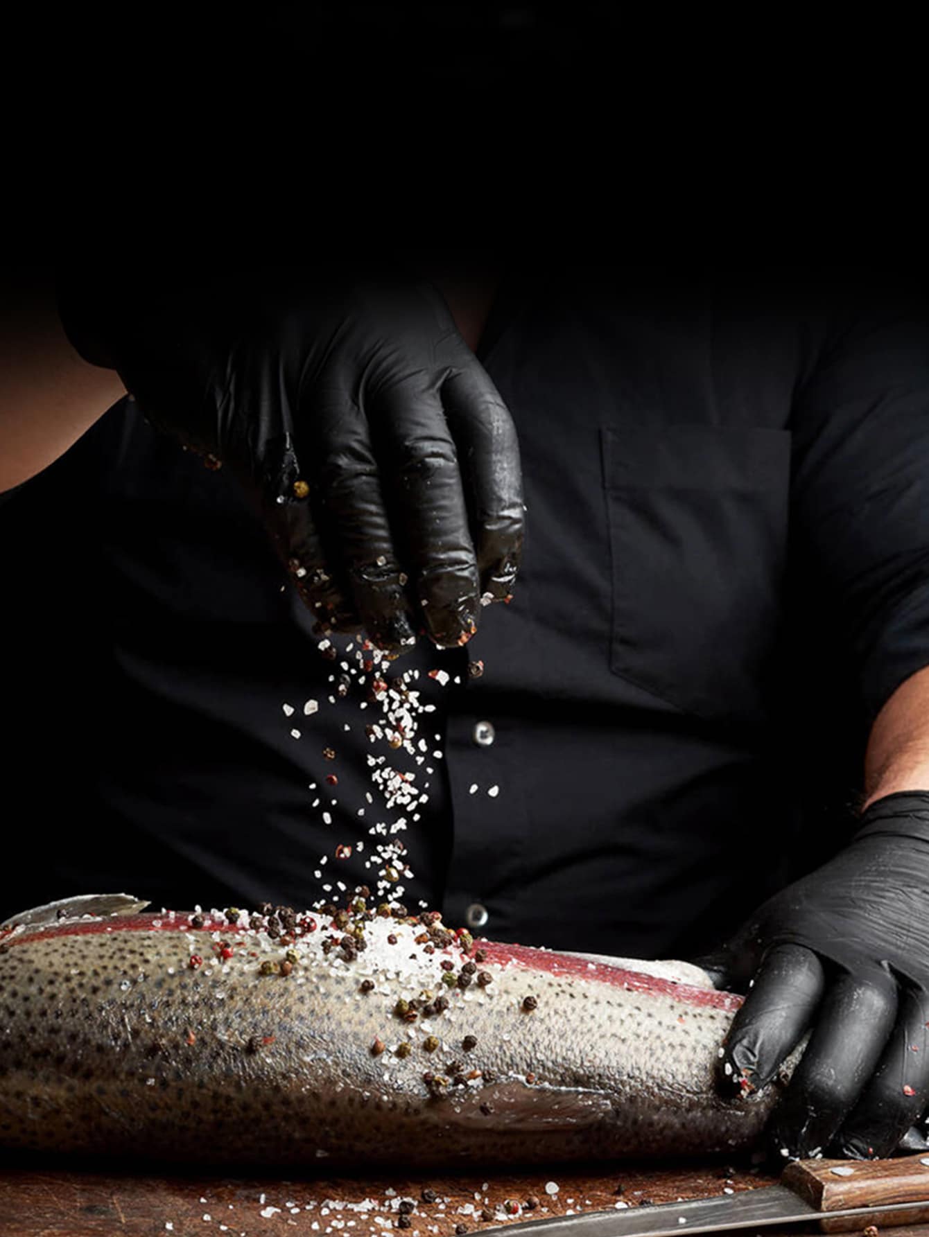 100入組/套橡膠家用手套現代黑色洗碗手套