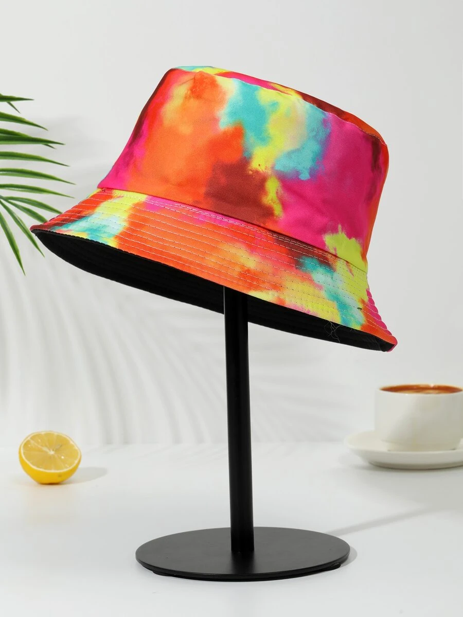 紮染漁夫帽 - 紅色 - 查看 1