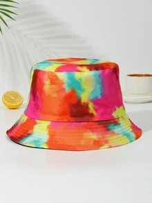 紮染漁夫帽 - 紅色 - 查看 3