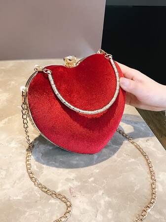 迷你愛心設計包頂部單條提帶