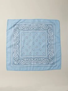 Paisley Print Bandana - Blue - View 2