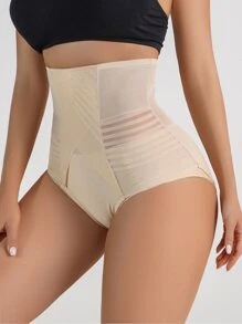 High Waisted Shapewear Panty - Apricot - View 2