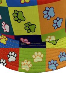Sombrero cubo con estampado de garra - Multicolor - Ver 3