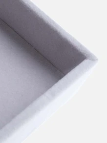 1pc Plastic Jewelry Tray, Modern Grey Jewelry Storage Display Showcase Holder Box For Home - Grey - View 3