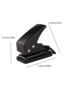 1 pieza unicolor mini simple multipropósito asa para oficina - Negro - Ver 3