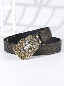 Thắt lưng khóa kết cấu trang trí ngựa - Rượu sâm banh - Xem 2