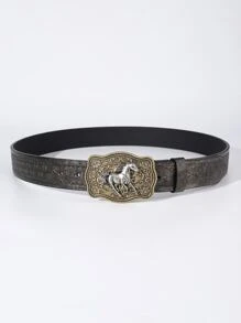 Thắt lưng khóa kết cấu trang trí ngựa - Rượu sâm banh - Xem 3