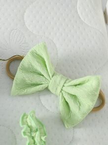 嬰兒褶邊吊帶連體短褲 - 薄荷綠 - 查看 4