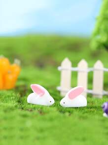 10pcs Rabbit Shaped Garden Ornament - Multicolor - View 5