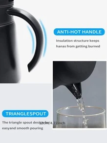1 cái nồi cách nhiệt bằng thép không gỉ - màu đen - Xem 5