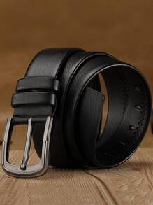 Thắt lưng nam khóa vuông - màu đen - Xem 2