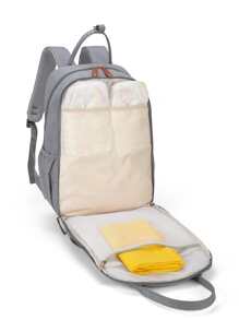 Diaper Bag Backpack Baby Bag, Baby Girl Boy Diaper Bag For Dad Mom With Pad, 16 Pockets, Pacifier Case, Large Diaper Bag Unisex For Travel - Grey - View 4