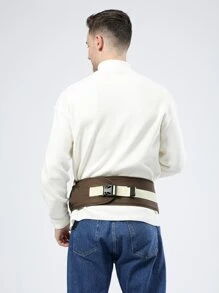 1入組字母圖形嬰兒臀部座椅 - 咖啡棕 - 查看 3