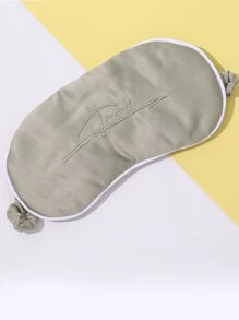 1 Tấm Che Mắt Polyester, Mặt Nạ Ngủ Thêu Chữ Hiện Đại Cho Gia Đình - Nhiều màu - Xem 1