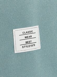 Manfinity Men Letter Graphic Polo Shirt - Mint Green - View 3