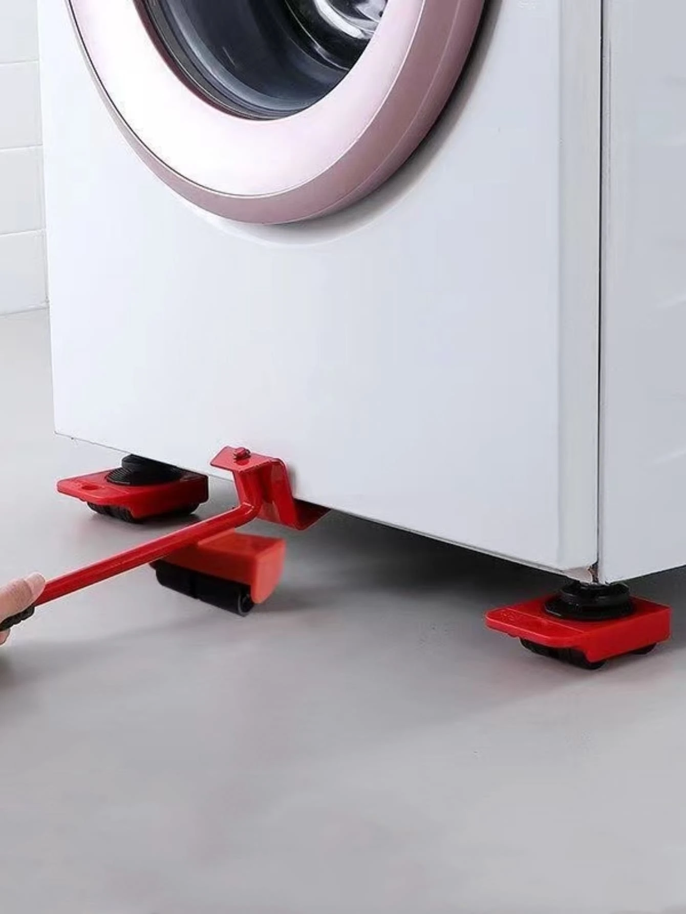 5 cái/bộ Đồ Nội Thất Bằng Sắt Mover, Đồ Nội Thất Đa Năng Hiện Đại Cho Gia Đình - Đỏ - Xem 1