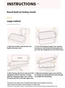 1pc Ball Shaped Ice Cube Mold - Blue - View 6