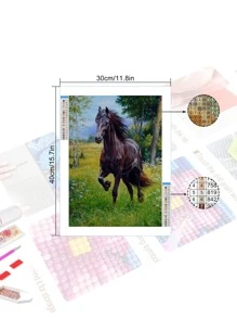 1 Chiếc Mã Âm Tự Làm Tranh Gắn Đá, PMMA Nghệ Thuật Treo Tường Trang Trí Nhà Treo Hình - Nhiều màu - Xem 3