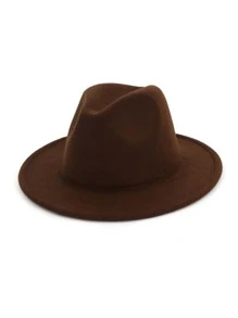 1 Mũ Jazz phong cách Unisex Y2k mờ, Mũ chống nắng ngoài trời Thích hợp cho thể thao, đi lại hàng ngày và chống nắng - Cà phê nâu - Xem 3