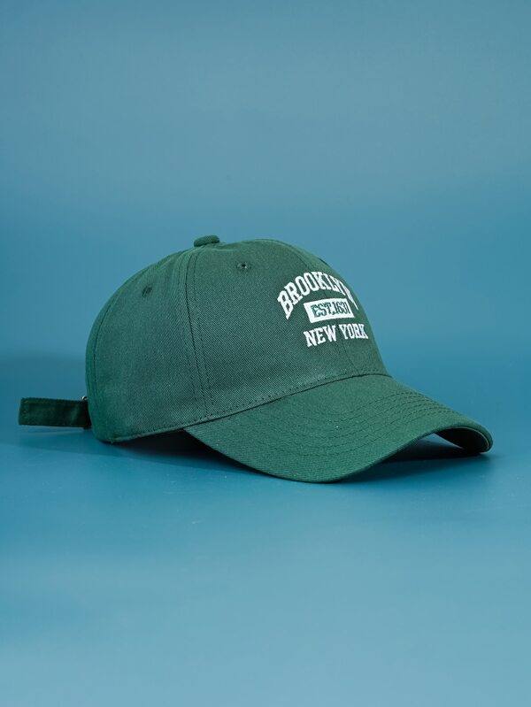 1pc Women's Adjustable Baseball Cap With Letter Embroidery, Fashion Unisex Baseball Cap