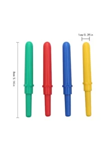 2 chiếc Máy Xẻ Đường May Bằng Nhựa, Công Cụ Tháo Chỉ Tay Cầm Để May DIY - Màu be - Xem 2