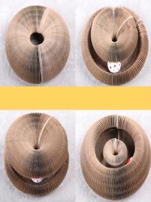 1pc Ball Decor Cat Scratcher For Cat For Play - Brown - View 2