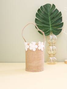 1 Cái Chắc Chắn Màu Trắng Hoa Trang Trí Túi Quà Tặng Màu Trơn Gói Quà Túi Dự Tiệc - Nhiều màu - Xem 1