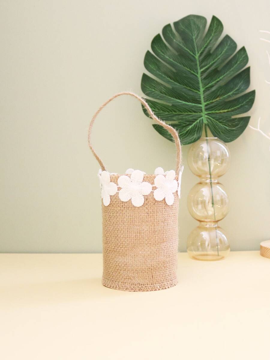 1 Cái Chắc Chắn Màu Trắng Hoa Trang Trí Túi Quà Tặng Màu Trơn Gói Quà Túi Dự Tiệc - Nhiều màu - Xem 1