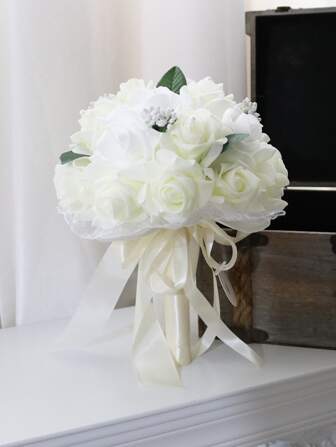 1入組PE人造玫瑰多用途人造花派對婚禮裝飾