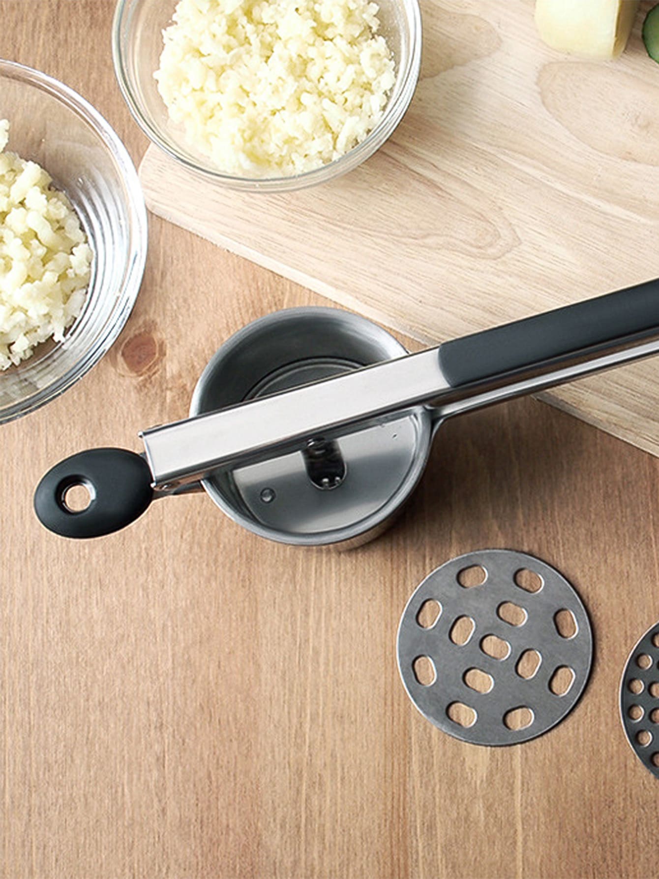 1pc Potato Ricer, Heavy Duty Stainless Steel Ricer For Mashed Potatoes