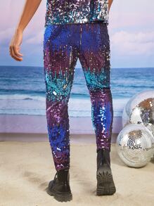 Manfinity RebelGame Men Sequin Trousers - Multicolor - View 2