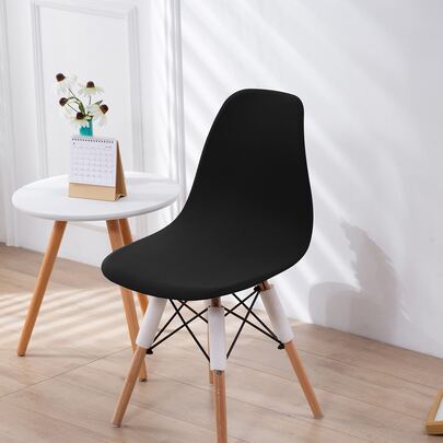 1/4/6 Stück einfarbige Milchseide Elastische Eames Stuhl Bezüge, Heim Schlafzimmer Wohnzimmer Esszimmer Stuhl Überzüge, Staub- und Schmutzabweisend