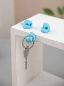 1 cái/5 cái/10 cái/20 cái Móc treo tường hình ngón tay cái (Màu ngẫu nhiên) - Màu xanh lam - Xem 2