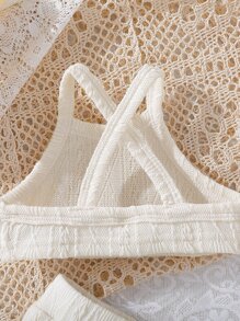 Baby Solid Cami Top & Skirt - Khaki - View 4