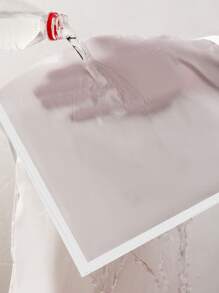 1pc PEVA Clothing Cover, Minimalist White Hanging Garment Bag For Bedroom - Clear - View 4