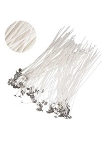 100pcs/set Wax Candle Wick, Modern Core For DIY Candle Making - White - View 4