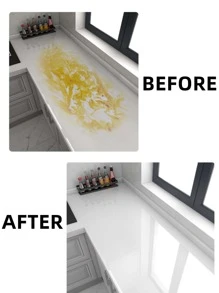 1入組PVC廚房貼紙現代透明廚房牆面翻新貼紙 - 無色 - 查看 5