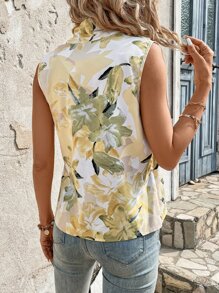 SHEIN Clasi Áo sơ mi nữ Vắt Hoa Boho - Nhiều màu - Xem 2