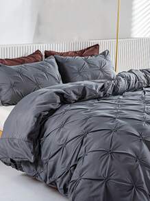 3قطعات/طقم موحد اللون غطاء لحاف غطاء لحاف و 2 حديث البوليستر أطقم مفروشات الى منزل