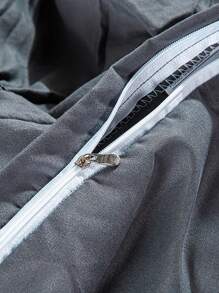 3قطعات/طقم موحد اللون غطاء لحاف غطاء لحاف و 2 حديث البوليستر أطقم مفروشات الى منزل